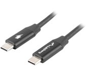 CABLE LANBERG USB C MACHO/MACHO 0.5M QUICK CHARGE NEGRO