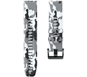 QuickFit 22mm 26mm Sports Camouflage Silicone Strap For Garmin Fenix 6X 7X Pro Band For Fenix 6Pro 5Plus Bracelet Watchband