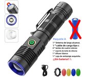 5 color bead lampshade tail magnet telescopic zoom waterproof rechargeable usb led tactical torch light lantern flashlight