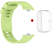 For Redmi Watch 4 Strap Case Soft Full Screen Protector Plating Cover Casing Classic Silicone Smart Watch Band Straps