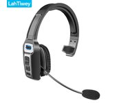 Bluetooth Headset with Microphone, Trucker Bluetooth Headset with AI Noise Cancelling & Mute Button, Wireless On-Ear Headphones