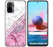 Tumundosmartphone Funda Gel Tpu para Xiaomi Redmi Note 10 / 10S diseño Mármol 03 Dibujos