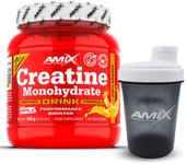 AMIX - CREATINA MONOHIDRATO - SABOR NARANJA - 360 GR + REGALO - Mejora Rendimiento Físico - Libre de Impurezas