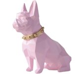 Estatua de Bulldog Francés, escultura de resina, decoración para estantes, estatua de perro, caja de almacenamiento de monedas, almacenamiento de escritorio y decoración del espacio