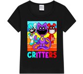 Funny Smiling Critters Catnap Dogday Rainbow Catnap kids Tee catnap black T-shirt Kids T-Shirt Cute Cat Graphic Kids Tshirts