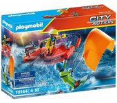 PLAYMOBIL City Action 70144  Rescate Marítimo: Rescate de Kitesurfer con Bote