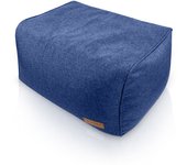 Aiire Reposapiés Puff Salon Moderno - Puf Cuadrado o Taburete para Reposar Pies Sofá - Cojín de Suelo XXL para Decoración Hogar Moderno, Habitación Adolescente o Bean Bag Gamer Gris - Marca Aiire