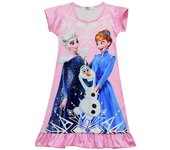 4-8 años Frozen Anna Elsa Olaf vestido camisón