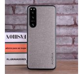 Textile Leather Case for Sony Xperia 1 IV 5 IV 10 IV soft TPU with back hard PC material protection cover