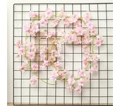 Artificial Sakura Flowers  Vine Hanging Fake Floral Garland Home Garden Wedding Arch Party Cherry Blossom Wall Decor Arrangement