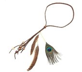 Feather Headband Festival Boho Hairband Feather Headdress Hippy Indian Hair Accessories for Girls