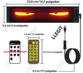 Demon Eyes Car LED APP LED Matrix Pixel Panel 1/2pcs Night Light DIY Programmable Flexible LED Display for Car Truck Accessorie