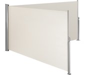 Tectake - Toldo lateral retráctil, Protección de privacidad hasta 6 m- 3 m por lado, 220 g/m², Separador de espacios, Tela de toldo impermeable, Aluminio, Enrollado automático, Protección del sol y viento, Toldo o biombo de exterior, Para terraza
