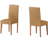 VALENTIA HOME Funda Silla Asiento/Respaldo Pack 2 París | Funda Silla Comedor o Cocina | Protector de Silla