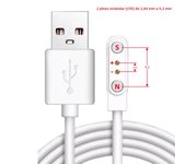 2Pin 4Pin 5Pin Magnetic Charging Cable USB Dock Charger Power Adapter For Smart Watch Juicer Thermo Cup Earphones Beauty Devices