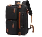 Forma de bolso para computadora 3 en 1, forma de mochila para computadora portátil de 17.3/15.6 pulgadas, forma de bolsa de trabajo, maletín de trabajo, bolsa para computadora portátil, negro
