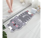 Cartoon Shaped Diatomaceous Earth Mud Quick Drying Floor Mat, Bathroom Absorbent Carpet, Animal Shaped Door Mat, Rubber Anti SLI