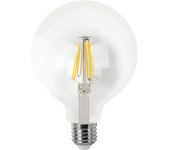 LÂMPADA LED GLOBO FILAMENTO MATEL E27 G95 12W QUENTE CLARA