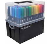 TOMBOW MALETIN 108 ROTULADORES DUAL BRUSH PUNTA PINCEL ARTICULOS DE ESCRITORIO 22x26x22 Cms.