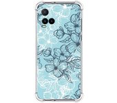 Funda Silicona Antigolpes para Vivo Y21 / Y21s / Y33s diseño Flores 03 Dibujos