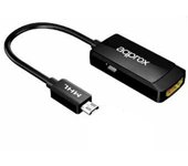 Approx - appC24 HDMI tipo A (Estándar) MicroUSB tipo B Negro APPC24