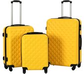 vidaXL Juego de Maletas Rígidas con Ruedas 3 Piezas ABS Trolley Color Antracita,  Azul,  Negro y mas