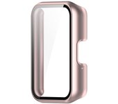 PC Watch Case Watch Screen Protector with Tempered Glass Anti-Fall Dustproof for Samsung Galaxy Fit 3 SM-R390