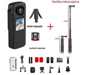 4K WiFi Anti-shake Action Camera Dual Screen 30m Waterproof Touch Screen Sport Camera for Travel Video Recorder Diving Bodycam