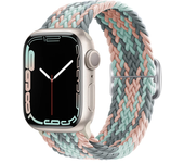 Braided Loop For Apple watch Strap 44mm 40mm 45mm 41mm 42mm 38mm 49mm Elastic Solo bracelet iWatch series 7 se 4 6 Ultra 8 Band