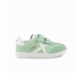 Zapatilla Munich K Mini Astro VCO Turquesa/Blanco