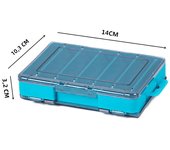 Popular 12  fishing gear box, bait hook accessories box, storage box, double-sided high-strength fishing box, outdoor tools