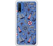 Funda compatible con Xiaomi Redmi 9T/Pocophone M3 - Patron marinero