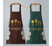 Apron Waterproof Oilproof Cooking Apron Kitchen Work Clothes Home Cooking Cleaning Men and Women Universal Sleeveless Apron