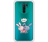 Funda compatible con Xiaomi Redmi 9 - Pareja corazon