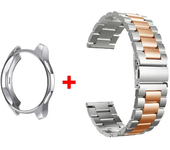 Band+Case for Samsung Galaxy Watch 6 5 4 44mm 40mm Classic 46mm 42mm Stainless Steel Bracelet Galaxy Watch 3 5 Pro 41 45mm Strap