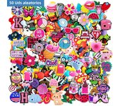Lot of 10/30/50/100/200Pcs Random Series Shoe Charms for Clogs Sandals,Shoe DIY Decoration Premium Quality Charms Accessories