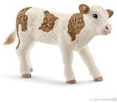 Schleich Ternero Fleckvieh Realista Correpasillos Juguete Animal Granja
