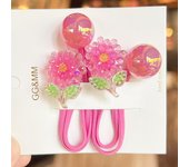 2PCS Lovely Cartoon Barley Swan Girls Elastic Hair Bands Kids Princess Hair Accessories Children Hair Ties Baby Headwear