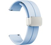 Magnetic D Buckle Band for Huawei GT4 3 GT2 pro 20mm 22mm Silicone strap for Samsung Galaxy Watch 6 5 4 for Garmin Vivoactive 4s