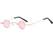 Gafas de sol retro de hip-hop, montura pequeña, redondas, para celebridades de Internet, para tiro callejero, mini gafas de sol modernas para hombres y mujeres, divertidas.