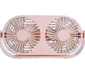 Mini ventilador de mesa pequeño portátil 360 rotación doble cabeza USB ventilador [envío gratuito]