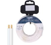 CARRETE CABLE PARALELO TELEFONO BLANCO 2 VIAS 50m