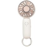 Mini Ventilador con Mosquetón de Carga USB para Montañismo Al Aire Libre y Oficina - Blanco
