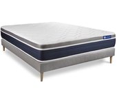 Pack colchón Actilatex confort 150x190cm + Somier, Látex y espuma viscoelástica, 7 zonas de confort