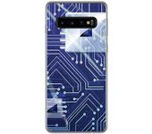 Tumundosmartphone FUNDA de GEL TPU para Samsung Galaxy S10 Plus diseño Circuito Dibujos