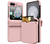 Flip Cover Card Insertion Phone Case for Samsung Galaxy Z Flip 5 Galaxy Z Flip 3 4 6 Shockproof Fall Prevention Phone Cover