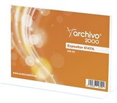 Archivo 2000 expositor sobremesa archivo 2000 "premium" en forma de t din a5 horizontal espesor 3 mm 75x210x155 mm
