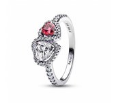 PANDORA Anillo Sparkling Favorite con dulce diseño de corazón a corazón en dos colores