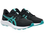 Zapatillas Asics Jolt 4 Gs Negro Wave Teal 1014A300-011 Running Niño Niña