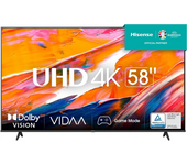 Smart TV Hisense 58A6K 58" LED 4K UHD, 8 Ms, Wifi, Negro